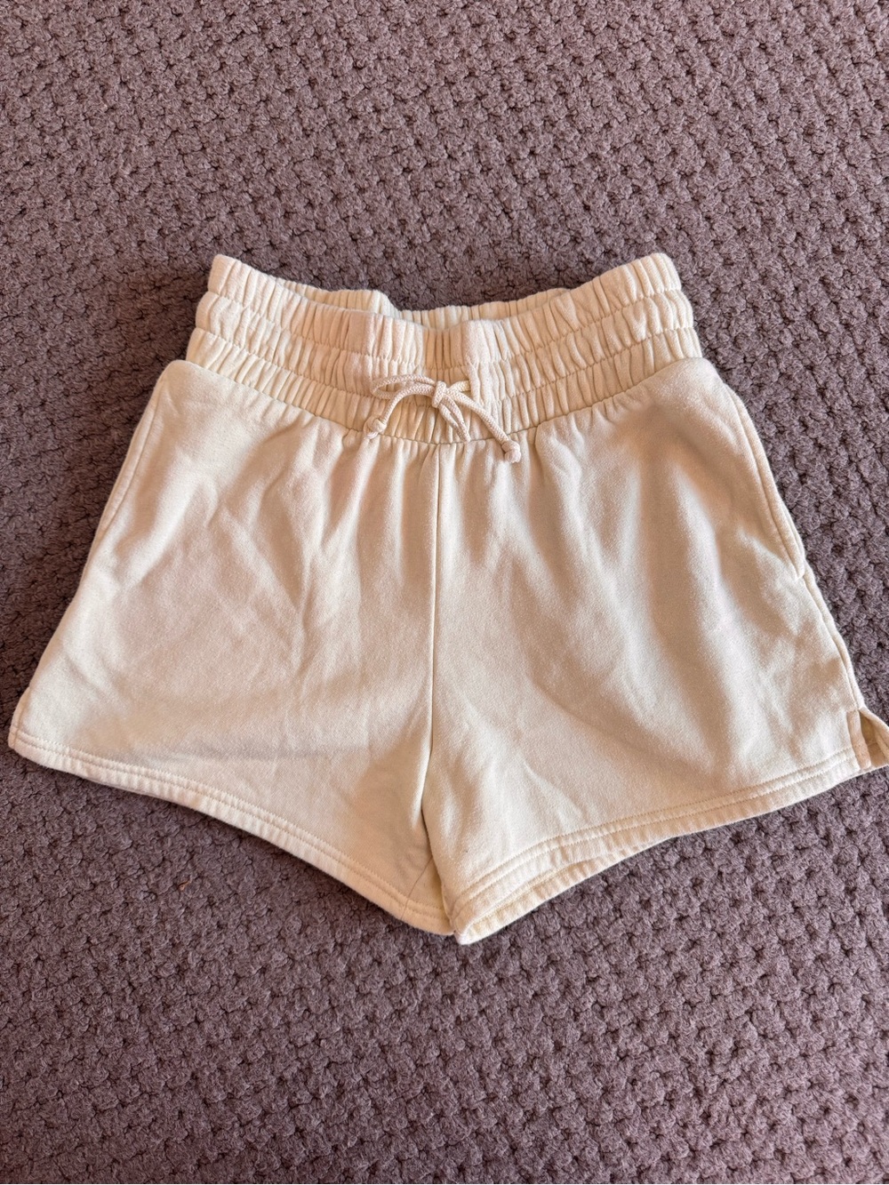 wild fable Light Yellow Elastic Waist Drawstring Athletic Shorts